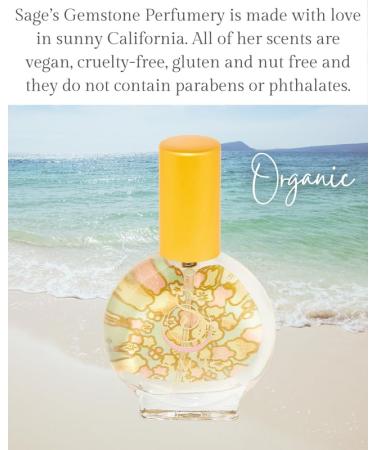 Pearl Organic Mini Perfume Spray by Sage- 1/2 oz Vegan & Cruelty-Free Subtle Scent Vanilla Sandalwood Musk - Buy Online on GoSupps.com