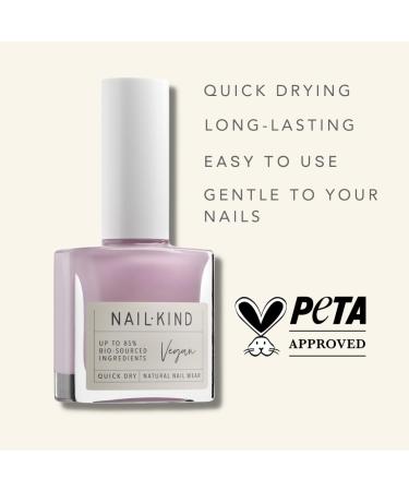 NAILKIND Mauve Lilac Nail Polish - Vegan & Cruelty-Free - Long-Lasting Chip Resistant Formula - 8ml - Buy Online on GoSupps.com