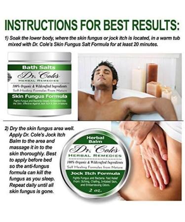 Dr. Cole's Organic Herbal Skin Fungus Soaking Salts - Effective Relief for Skin Fungus Infections - Jock Itch, Athlete's Foot, and More - Buy Online on GoSupps.com