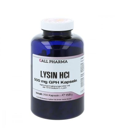 Lysin HCL 500 mg GPH capsules 250 st