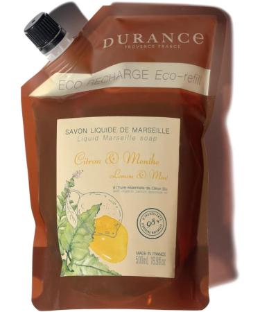  DURANCE Durance - 500ml Liquid Marseille Soap Refill with Lemon and Menthol - Buy Online on GoSupps.com