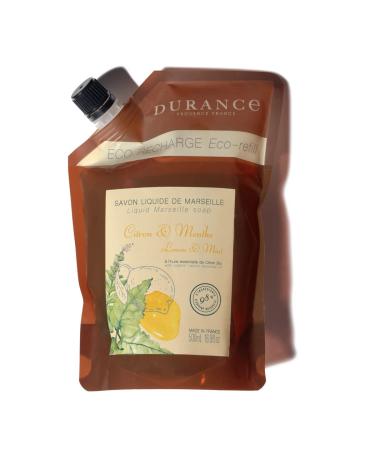 DURANCE Durance - 500ml Liquid Marseille Soap Refill with Lemon and Menthol