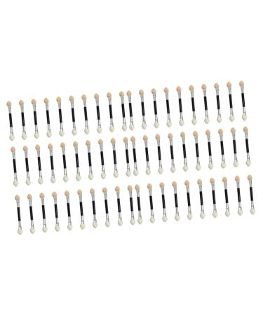 FOMIYES 100 pcs Eye Sides Latex Disposable Brush Tools Double-headed Portable Women Eyeshadow Tube Aluminum 7.5X0.5cmx2pcs As Shownx2pcs