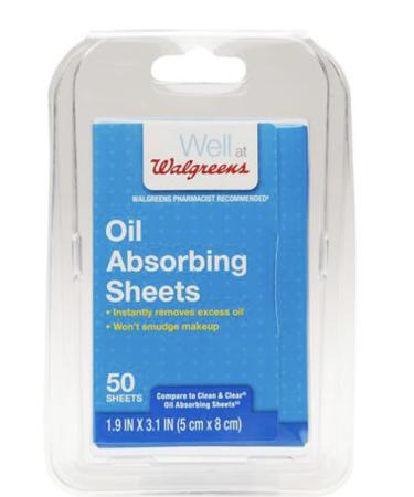 Walgreens Oil Absorbing Sheets - 50 ea | Control Shine and Remove Oil - Buy Online on GoSupps.com