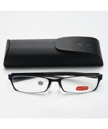 Buy Lanomi Blue Light Filter Reading Glasses - Ultra-Light Metal Full Frame UV400 Protection for Men & Women - Includes Case 1.0 Diopter - Buy Online on GoSupps.com