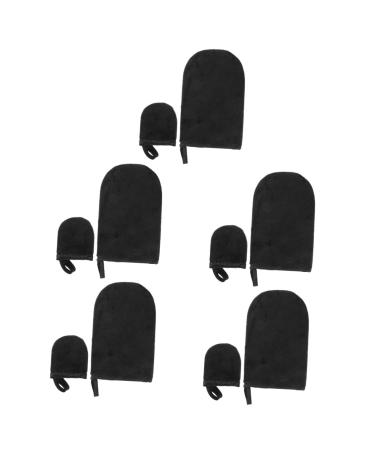 minkissy Gel Nails 5 Sets Tanning Gloves Hand Painted Black or Gelnails