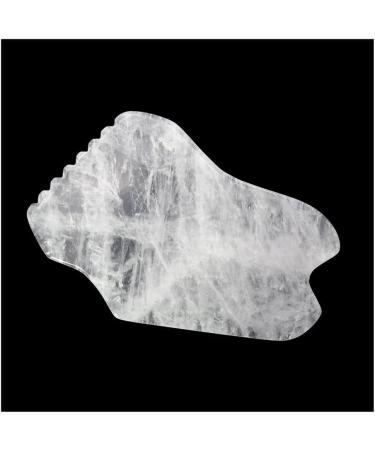 Crystal Jade Gua Sha Facial Massage Tool - Clear Quartz Scraper Board for SPA | Enhance Your Skincare Routine - Buy Online on GoSupps.com