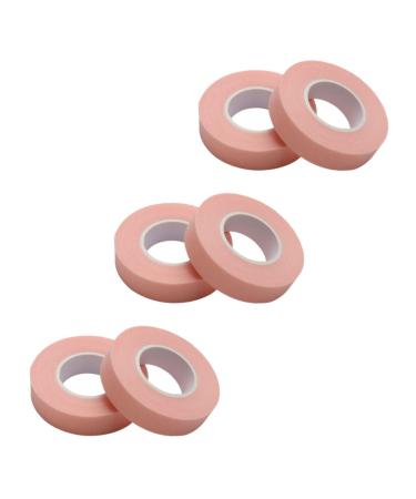 MAGICLULU 12 Rolls Eyelash Tape Colored Duct Tape Coloured Tape Adhesive Lash Tape Barrier Tape Green Duct Plumbing Tools Beauty Salon Strip Cosmetic Non-woven Tape Pink Sensitive