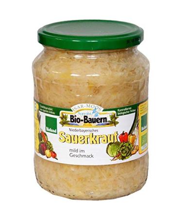 Isar-Moos Sauerkraut from Bavaria in a jar (680 g) - Organic