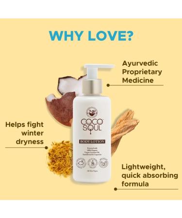 Buy Co..co Soul Body Lotion - Coconut & Sandalwood | Ayurvedic Paraben-Free Vegan | 200 ml - International Shipping Available - Buy Online on GoSupps.com