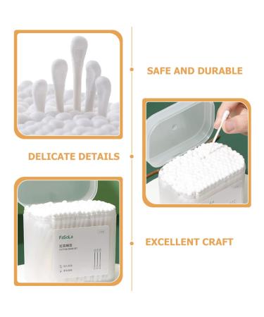 FRCOLOR Disposable Cotton Swabs - Spiral Double-Headed Ear Cleaning Swabs for Baby & Kids | 100% Safe & Soft Cotton | 7.5x0.5cm - Buy Online on GoSupps.com