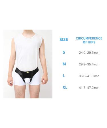 Tenbon Hernia Belt Truss - Inguinal & Sports Hernia Support Brace for Men & Women - Medium - Pain Relief & Recovery - Removable Compression Pads - Comfortable Material - Buy Online on GoSupps.com