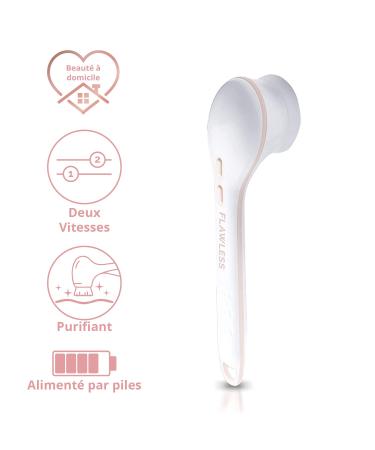 Finishing Touch Flawless Cleanse Spa Electric Body Brush with 3 Cleansing Heads - Buy Online on GoSupps.com