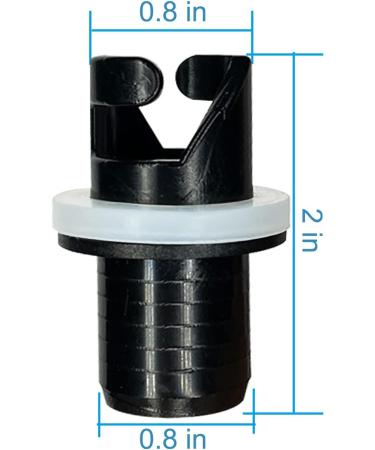 Black Dog SUP Halkey-Roberts HR Air Valve Adapter for Inflatable Boats - Foot Pump Hose Adapter - Buy Online on GoSupps.com