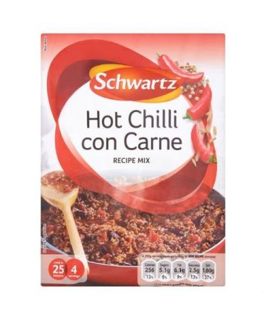 Schwartz Schwartz Hot Chilli Con 41g Pack of 8