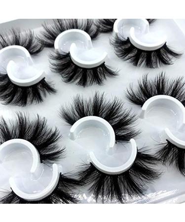 HBZGTLAD Fluffy False Eyelashes 3D Mink Strip Lashes Pack - Set of 5 or 6 Pairs (MDF-12) - Buy Online on GoSupps.com