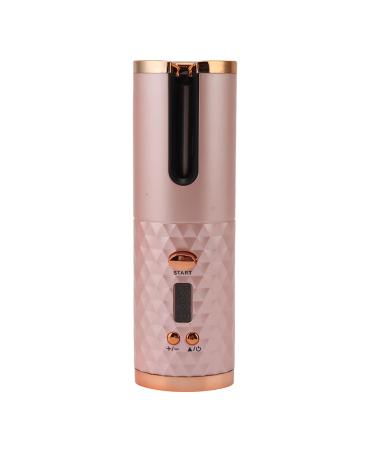 Automatic Curling Iron Cordless Professional Hair Curler with Digital Display USB Fast Heating Rotating Curling Iron - Cool Airflow Hair for Hair Styling