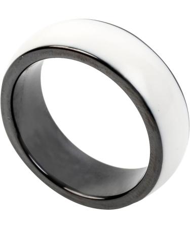 Riversmerge RFID White Ceramics Smart Finger Ring T5577 Chip 125KHZ - White Blank Ring 9# for Men or Women - Buy Online on GoSupps.com
