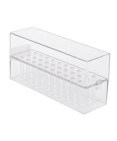 Nail Drill Bits Holder 30 Holes Nail Drill Bits Storage Container Box Nails Drill Bits Display Organizer Manicure Tools for Home Use Nail Salon