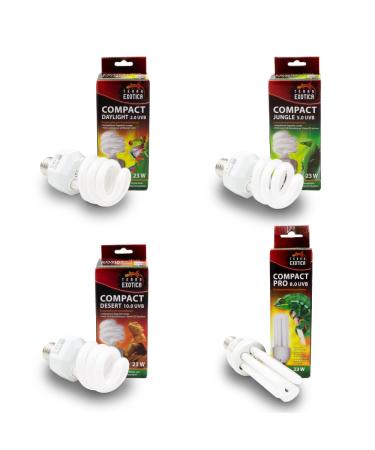 Compact Pro 8.0 UVB - lamp for your terrarium - reptiles full -specific daylight energy -saving lamp - ideal for agamen chameleons iguanas and turtles