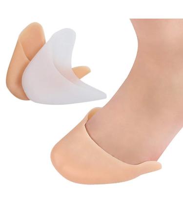 Dusenly 2 Pairs Silicone Gel Toe Caps Forefoot Pads Toe Protectors for Ballet Shoes Dance Shoes High Heels