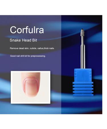 Corfulra 3Pcs Carbide Cuticle Nail Drill Bits Set - Professional Nail Tech Supplies for Precision Nail Preparation and Cuticle Removal - Buy Online on GoSupps.com