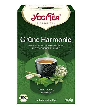 Yogi Tea Green Harmony Bio - 170 Ayurvedic Green Tea Bags | 10x Herbal Blend for Wellness - Buy Online on GoSupps.com