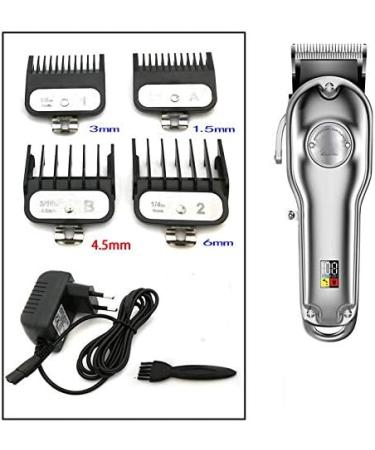 FLaig Full Metal Professional Hair Clipper - Cordless LCD Hair Clipper in Gold & Silver | International Shipping Available - Buy Online on GoSupps.com