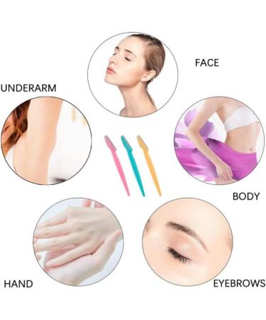 60 Pack Facial Razors & Eyebrow Trimmers for Women & Men - Dermaplaning Tools with Covers - Ideal for Smooth Skin & Precision Grooming - Buy Online on GoSupps.com