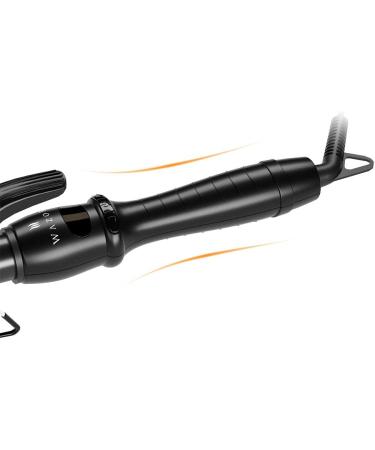 Professional Hair Curler - 1/2 to 1 Inch Ceramic Tapered Curling Wand with Short Clamp & Auto Shut Off - Black - International Shipping Available - Buy Online on GoSupps.com