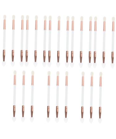 POPETPOP 24 Pcs Eye Shadow Brush Lipstick Applicator Brush Eye Brush Travel Brushes Makeup Eyeshadow Eye Shadow Makeup Accessory Brush Head Wooden Handle Woman Simple