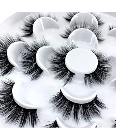Buy HBZGTLAD 7 Pairs Natural 3D Mink False Eyelashes - Long Makeup & Eyelash Extensions | International Shipping Available - Buy Online on GoSupps.com