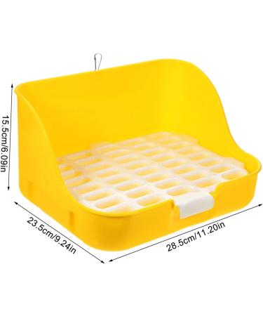 CORHAD Box Rabbit Toilet Pet Toilet Bunny Toilet Pet Supply Pet Training Corner Bunny Potty Rabbit Potty Pet Pee Toilet Pet Drawer Potty Pet Potty Pet Litter Tray Little Pig Pee Toilet 28.5X23.5X15.5CM Yellow - Buy Online on GoSupps.com