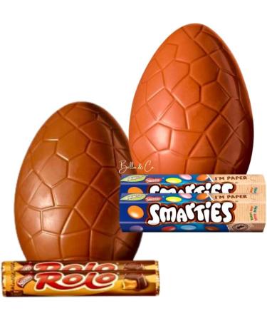 Rolo and Smarties Large Chocolate Easter Eggs | Chocolate Easter Egg 2023 | Creme Eggs | Perfect for Egg Hunt | Chocolate Gifts | Thank You Gifts | Easter Party - Buy Online on GoSupps.com