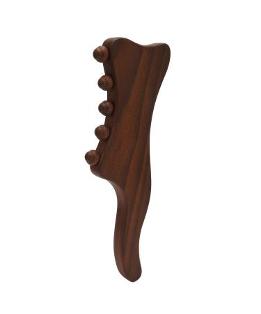 Wooden Scraping Stick - Gua Sha Massage & Acupuncture Tool | Tendon Roller Stick with 10 Beads for Health & Wellness - International Shipping Available - Buy Online on GoSupps.com