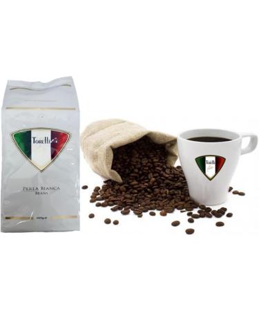 Caffe Torelli Perla Bianca espresso premium gourmet coffee beans 1kg - Buy Online on GoSupps.com