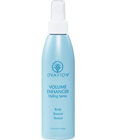Ovation Hair Volume Enhancer Styling Spray - Hair Volumizer for Fine Hair - 6oz - Adds Maximum Volume to Limp Hair and Combats Flyaways - No Sulfates or Parabens - With Vitamin E  Omega Fatty Acids