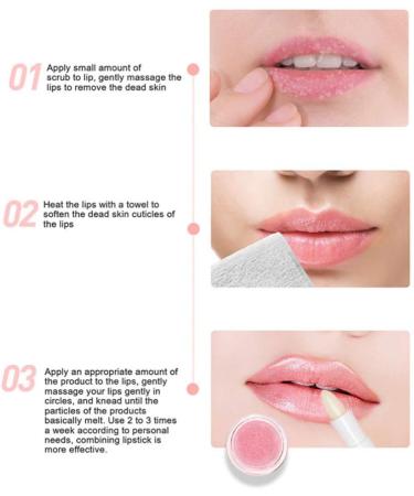 Lurrose Lip Scrub Cream lip scrub pink lips scrub Mothers Day Lip Balm lip care scrub lip sugar scrub Miss lip brush strawberries natural Lip Scrub Treatment - Buy Online on GoSupps.com
