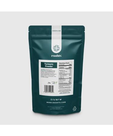Roohts Turmeric Powder | 150g | Ground Turmeric Powder | Haldi | Vegan | Premium Quality | 100% Natural | Flavour | Ground Powder | Superfood | Anti Inflammotry | Anti Oxidant | Kitchen Spices - Buy Online on GoSupps.com