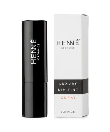 Henn Organics Luxury Lip Tint - Coral (Orange) | Moisturizing Sheer Natural Color - Buy Online on GoSupps.com