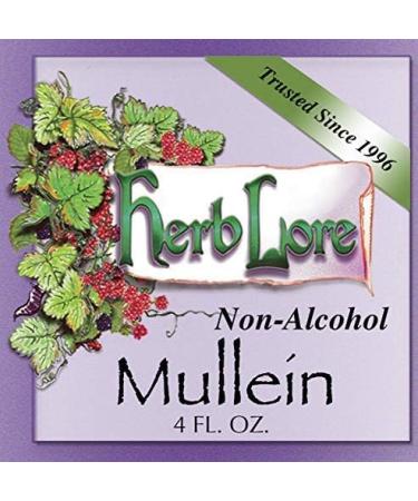 Herb Lore Mullein Tincture - Alcohol-Free 4 fl oz | Natural Respiratory Wellness & Lung Support for Smokers | Dry Cough Relief - Buy Online on GoSupps.com