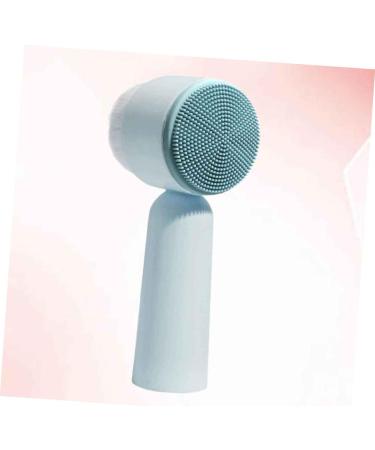 FOMIYES Facial Brush Face Pore Cleanser Soft Bristles Brush for Deep Cleaning Face Cleaning Handheld Brush Silicone Cleansing Brush Bristle Brush Manual Blue 5.5X12.5cm - Buy Online on GoSupps.com