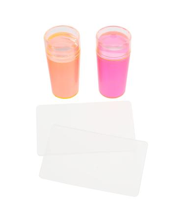 Minkissy tool 2sets Nail Art Stamper's clear silicone jelly stamper manic r- transfer-scratch Franz