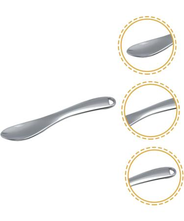 Baluue 5pcs Cosmetic Beauty Spoon Makeup Spoon Facial Spoon Mini Cosmetic Spoon Eye Cream Zinc Alloy Silver 6.5X1.3X0.3CM Silver - Buy Online on GoSupps.com