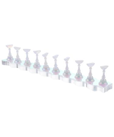 SOLUSTRE 1 Set Nails Press on Nail Stand Press on Nail Holder Nail Supplies for Beginners Nail Stands for Press on Nail Art Kits Fake Nail Stand Nail Painting Stand Acrylic Magnetic Suite