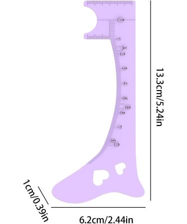 ulapithi Eyebrow ruler eyebrow stencil for women eyeliner quick eye makeup tool eyebrow shaping help Purple - Buy Online on GoSupps.com