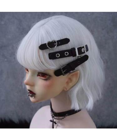 Shinycome Hair Clip Hair Accessories Star/Heart Hairpin Star/Heart Hair Barrette PU Hair Jewelry for Girls Woman 1 count (Pack of 1) Black - Buy Online on GoSupps.com