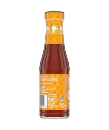 Taco Bell Mild Sauce 7.5 Ounce (Pack of 4) with By The Cup Swivel Spoons - Delicious Flavor Combo! - Buy Online on GoSupps.com