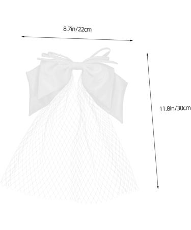 minkissy 1pc Small Bow Veil Kids Hair Accessories for Girls Tiaras for Girls Wedding Hair Bow Veils for Brides Baby Hair Bows Pearl Headpiece Hair Supply Orchid Child Cloth Bow Tie - Buy Online on GoSupps.com