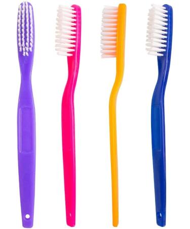 Smokers Toothbrush - Firm Stiff Bristle for Whitening & Cleaning Teeth | 12 Pack - Buy Online on GoSupps.com